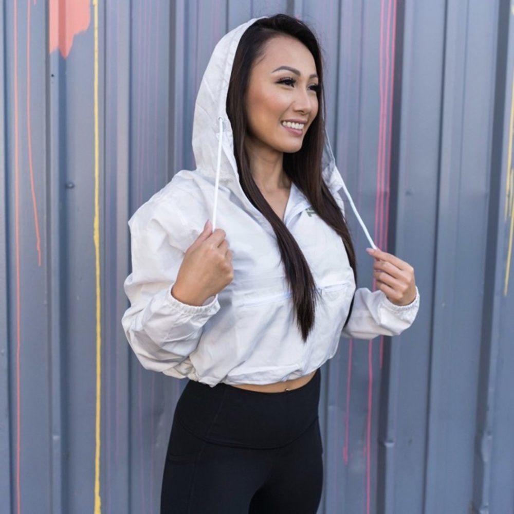 White Camo Cropped Jacket